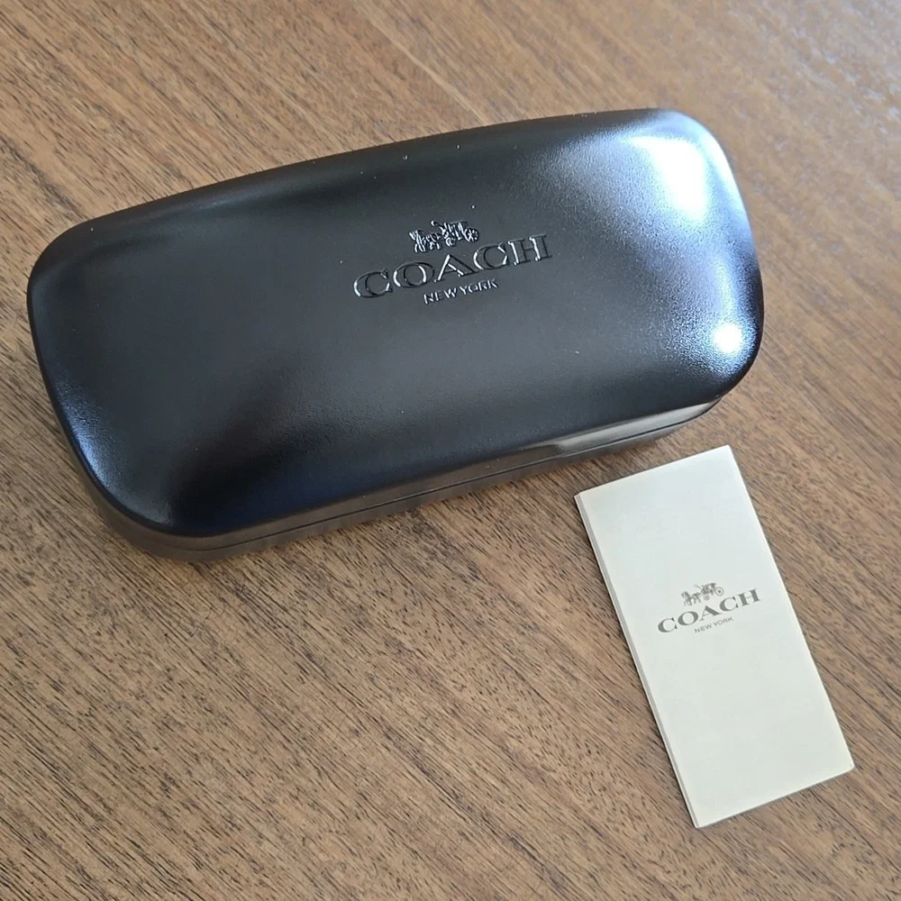 Coach Black Glossy Sunglasses Case